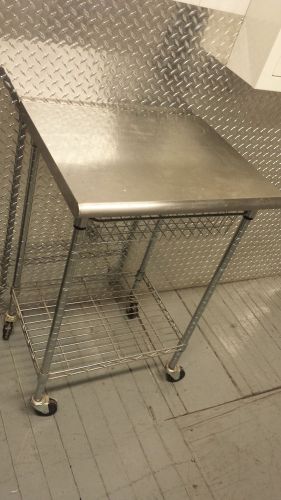 Commercial Restaurant stainless steel work table 24x24 NSF Chrome Wire Shelf NSF