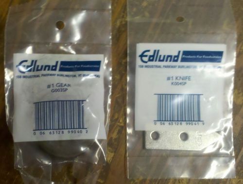 Edlund #1 Knife &amp; Gear Replacement part #K004S, G003SP New in original package