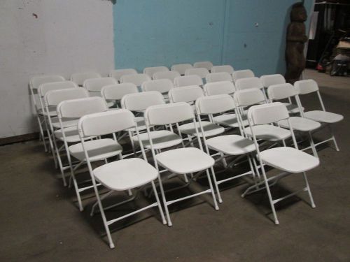 LOT OF 31 &#034;RESILIENT FURNITURE&#034; COMMERCIAL RESTAURANT/BANQUET FOLDING CHAIRS