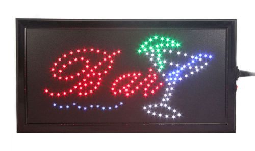 Bar sign cocktails bright led animated neon light business/bar for sale