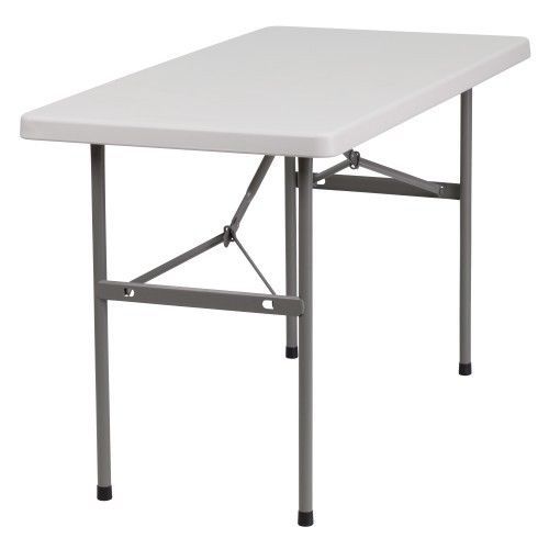Flash Furniture RB-2448-GG 24&#039;&#034; x 48&#039;&#039; Granite White Plastic Folding Table
