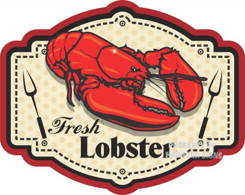 Lobster Fresh Decal 14&#034; Meal Seafood Concession Food Truck Diner Vinyl