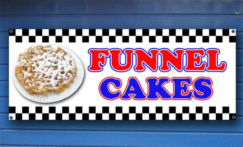 FUNNEL CAKE All Weather Full Color Banner - Sign Stand Concession Fair carnival