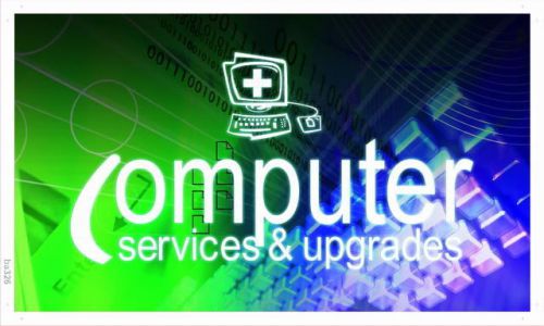 ba326 Computer Services &amp; Upgrades Repairs Banner Sign