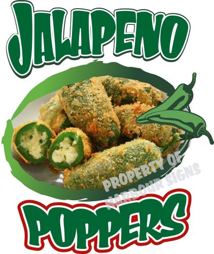 Jalapeno Poppers Decal 24&#034; Restaurant Concession Food Truck Van Vinyl Sticker