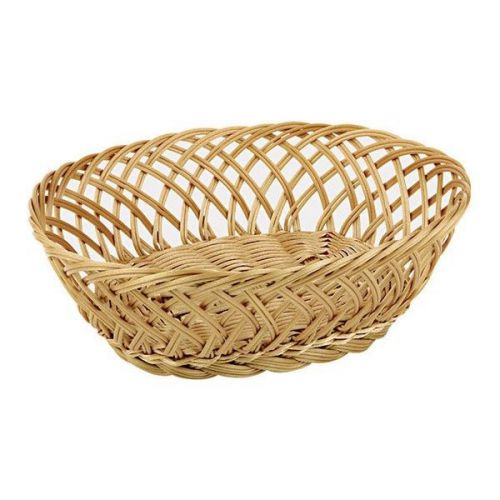 world cuisine oval polyrattan bread basket set of 4