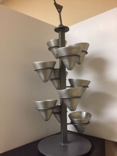 10-compartment martini tower display - hollywood party style - lazy susan style for sale