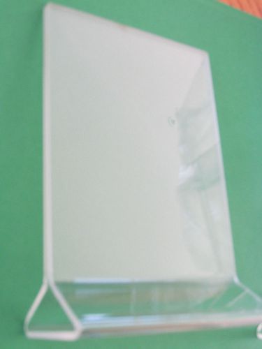 ...... (20 ) per box  -- 4 x 6 acrylic table tent -- NEW!!!!!- top-loading