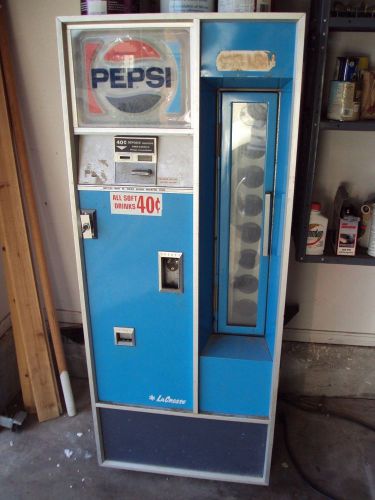 Vintage Pepsi Vending Bottle Soda Machine Working!