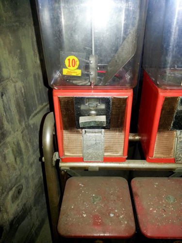 4 northwestern candy machines on rack for sale