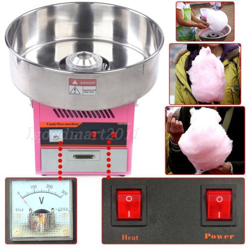 950w stainless steel electric popcorn commercial cotton candyfloss machine maker for sale