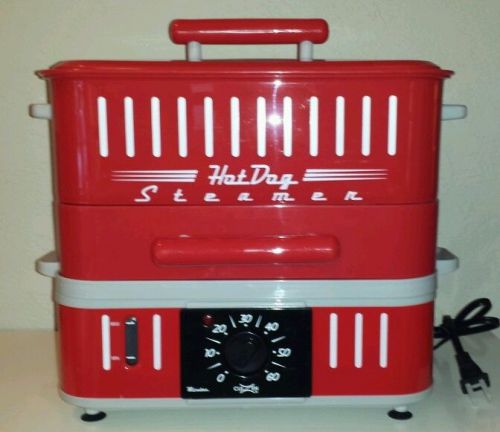 Hot Dog Steamer Machine Cart Grill Bun Warmer Commercial Maker Sausage Baseball