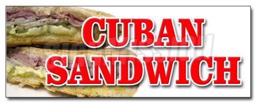 24&#034; CUBAN SANDWICH DECAL sticker cuba havana hot pressed fresh homemade