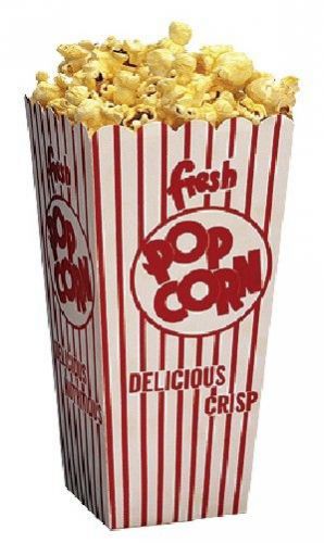 New open top popcorn scoop boxes case of 100 .75-1 oz. for sale