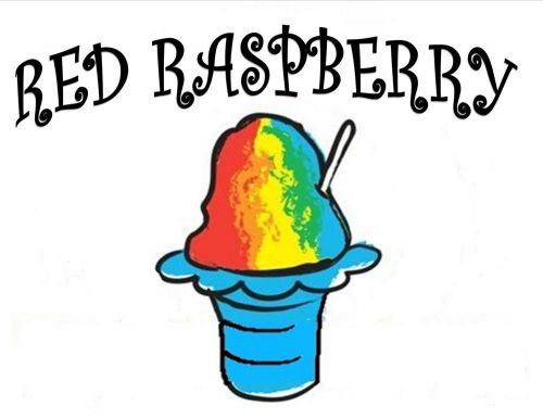 RED RASPBERRY SYRUP MIX Snow CONE/SHAVED ICE Flavor GALLON CONCENTRATE #1 FLAVOR