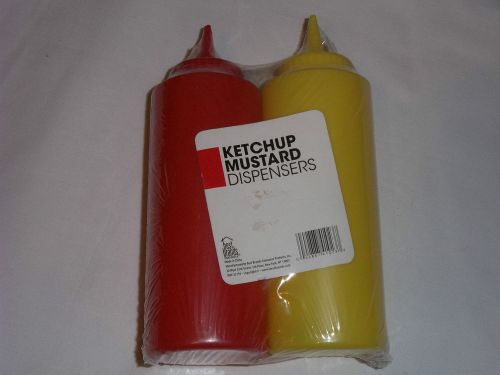 NEW Ketchup &amp; Mustard Dispensers 12oz Great For BBQ or A Picnic or Anytime!!