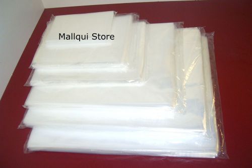 50 CLEAR 9 x 12 POLY BAGS 2.0 MIL PLASTIC FLAT OPEN TOP
