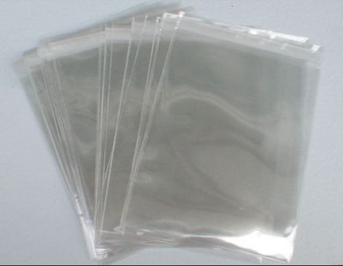 100 6x9 clear resealable adhesive poly/ cellophane/ bopp bags sleeves 6 x 9 for sale