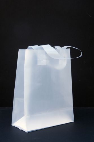 Clear, frosted Merchandise / Gift bags - Approx. 8&#034; x 10&#034; x 4&#034;