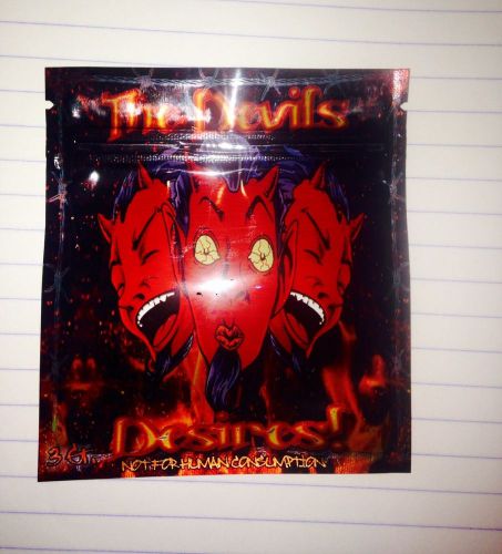 50 The Devils Desires! 3g EMPTY** Mylar Ziplock Bags (FREE BONUS BAGS)