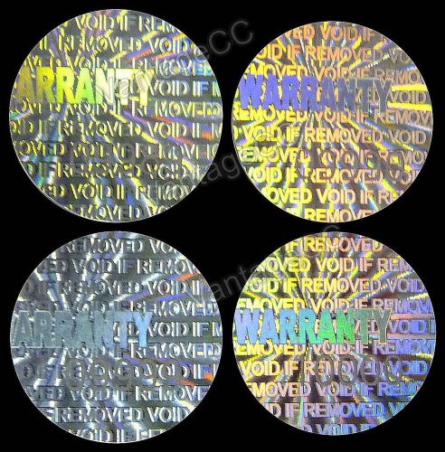 500x warranty hologram numbered stickers, 12.5mm round, labels, tamper-proof for sale