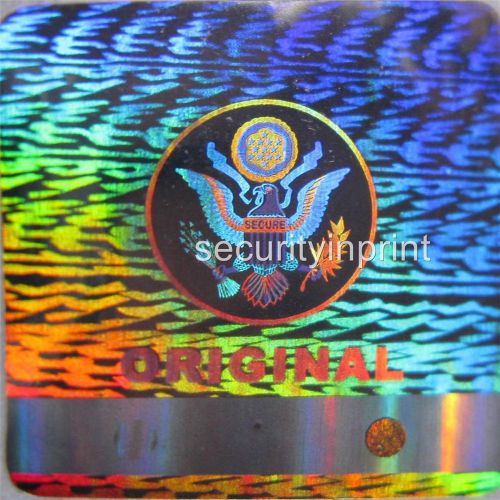 252 ORIGINAL SECURE USA Eagle Security Hologram stickers label 25mm S25-3S