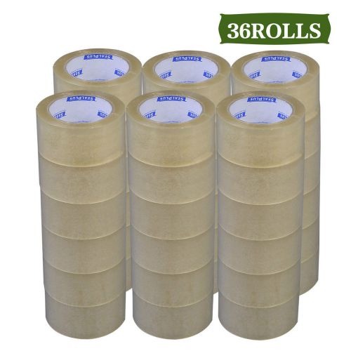 36 Rolls Clear Carton Sealing Packing Packaging Tape 2&#034;x110 Yards 1.8mil 1case