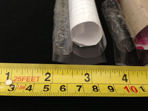 Clear pvc plastic heat shrink wrap seals bands 7/8&#034; / 22mm diameter tubing for sale