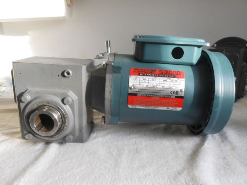 Reliance electric 3/4 hp 3ph 56c motor w/morse  15:1 speed reducer gearbox for sale