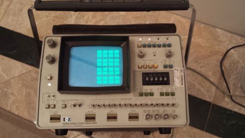 HP 1600A Logic Analyzer with all 4 Data Probes, Ground Straps, Service Manual