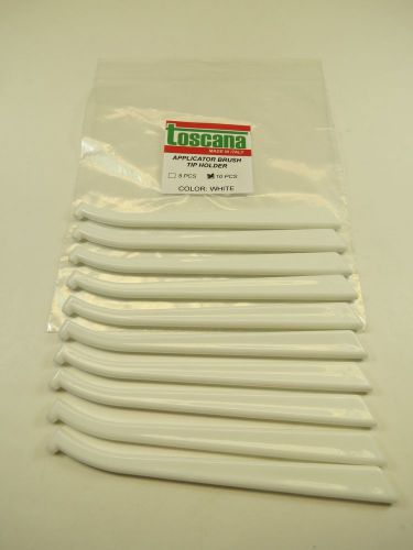 Brush handle applicator tips dental replaceable bended kit /10 pcs toscana new for sale