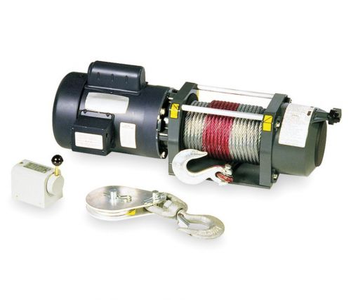 1 hp electric winch, 115vac, 3000 lb pull, 100&#039; x 5/16&#034; wire rope, 10.3 fpm (19c for sale