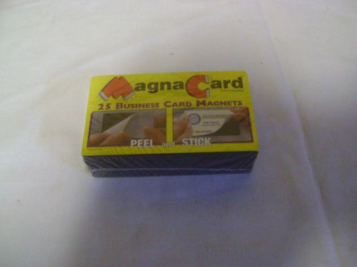 25 SELF ADHESIVE BUSINESS CARD MAGNETS  MAGNACARD  BRAND NEW