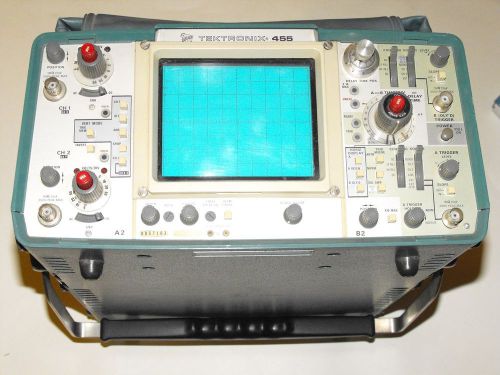 Tektronix 455A2/B2 50 Mhz 2-Channel Portable Oscilloscope
