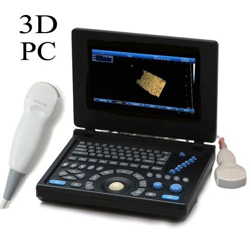 10.4&#034; Full Digital Laptop Ultrasound Scanner Convex Micro-Convex 2 Probes 3D PC