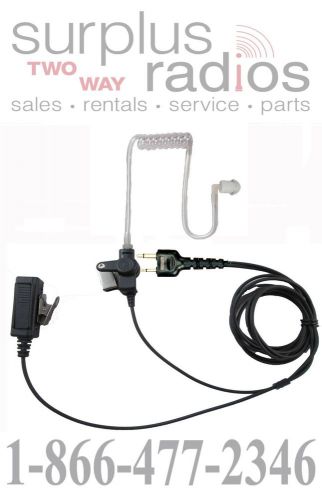 2 wire surveillance headset with push talk for icom f4s f4tr f3s ic-v82 ic-u82 for sale