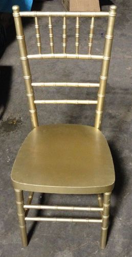 used chivari ballroom chairs, gold non stacking