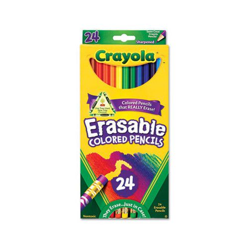 Crayola LLC 3.3 Mm Erasable Colored Woodcase Pencils (24/Set)