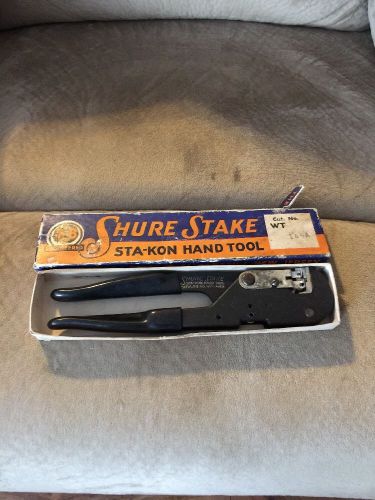 Shute stake sta-kon hand tool eliz nj vintage crimp electrical for sale