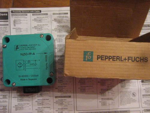 Pepperl + Fuchs NJ50-FP-A  Proximity Sensor 19031S Switch 10-30VDC
