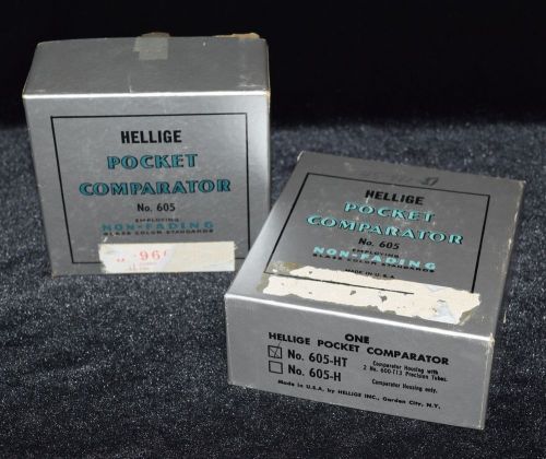 2x HELLIGE Pocket Comparator No. 605-HT – NOS – Lab Supplies