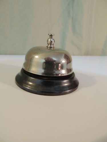 Vtg BELL Classic Metal Front Desk Reception Service Diner Hotel Call Counter