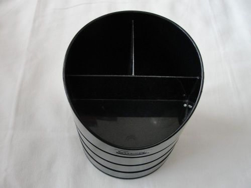 Rubbermaid Storage Pencil Cup Plastic Divided 4 1/4 diameter model 14095ROS