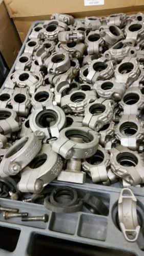 Nickel plated Victaulic couplers, one lot of numerous components