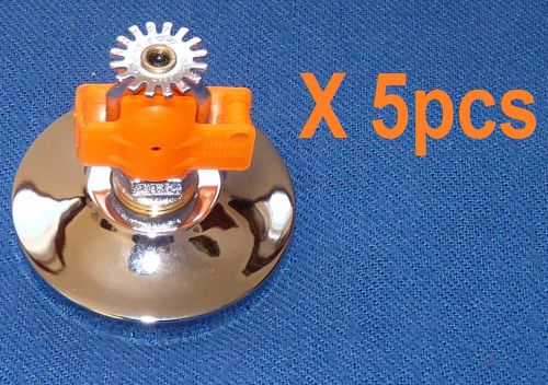 Lot of 5pcs SSP V2707 K5.6 Sprinkler Head  155°F  /  68°C  hi-gloss escutcheon