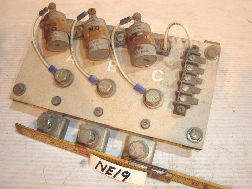 NOISE FILTER AND BUSS BARS FOR SINGLE OR 3 PHASE POWER GENERATOR USED TESTED OK
