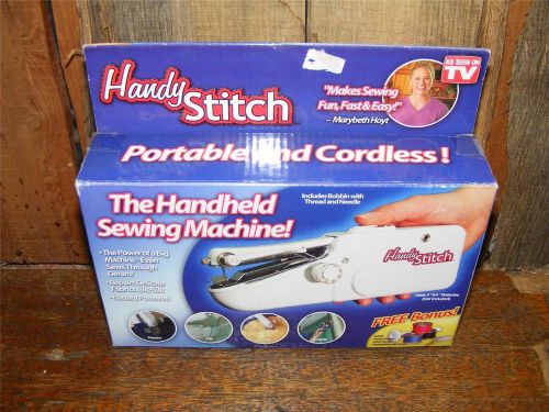 AS SEEN ON TV HANDY STITCH PORTABLE CORDLESS SEWING MACHINE NEW