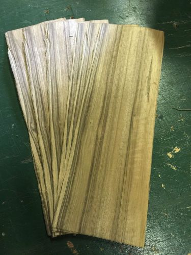 Wood veneer paldao 8x26 16 pieces total raw veneer &#034;exotic&#034; pal1 2-11-15 for sale
