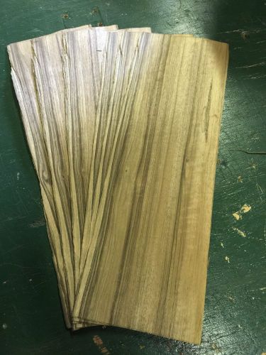 Wood Veneer Paldao 8x26 16 Pieces Total Raw Veneer &#034;EXOTIC&#034; PAL1 2-11-15