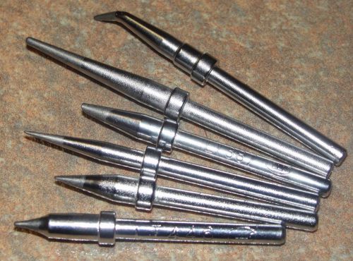 Set of 6 Edsyn soldering iron tips LT371, LT383, LT387, LT425, LT444-1, LT446